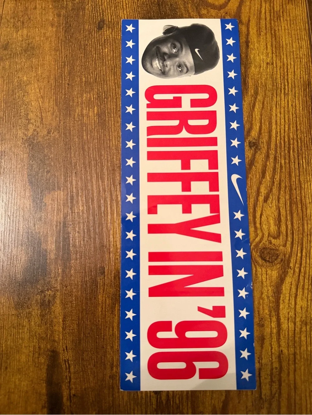 Nike Ken Griffey Jr Griffey In ’96 Presidential Campaign Bumper Sticker 1996